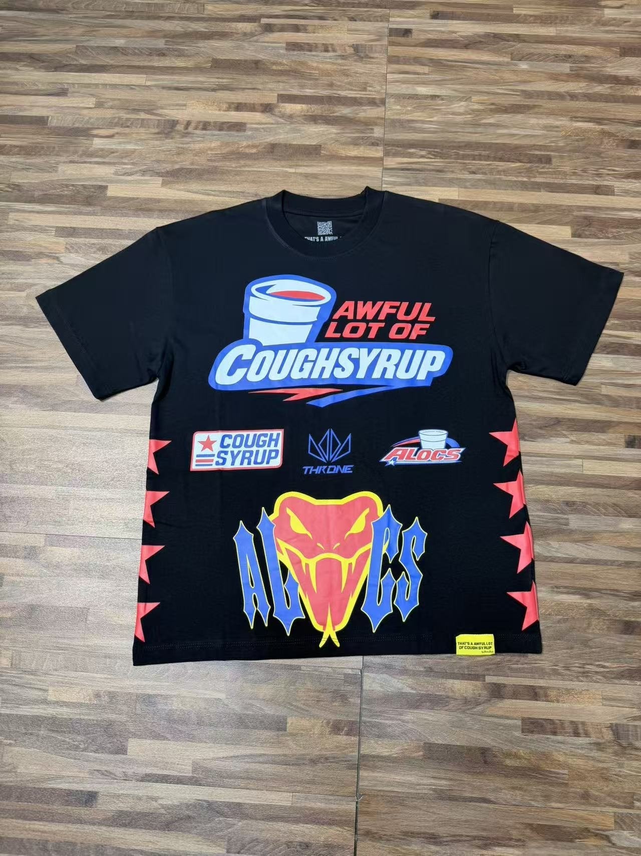 THAT'S A AWFUL LOT OF COUGH SYRUP Front & Back Graphic T-Shirt — front
