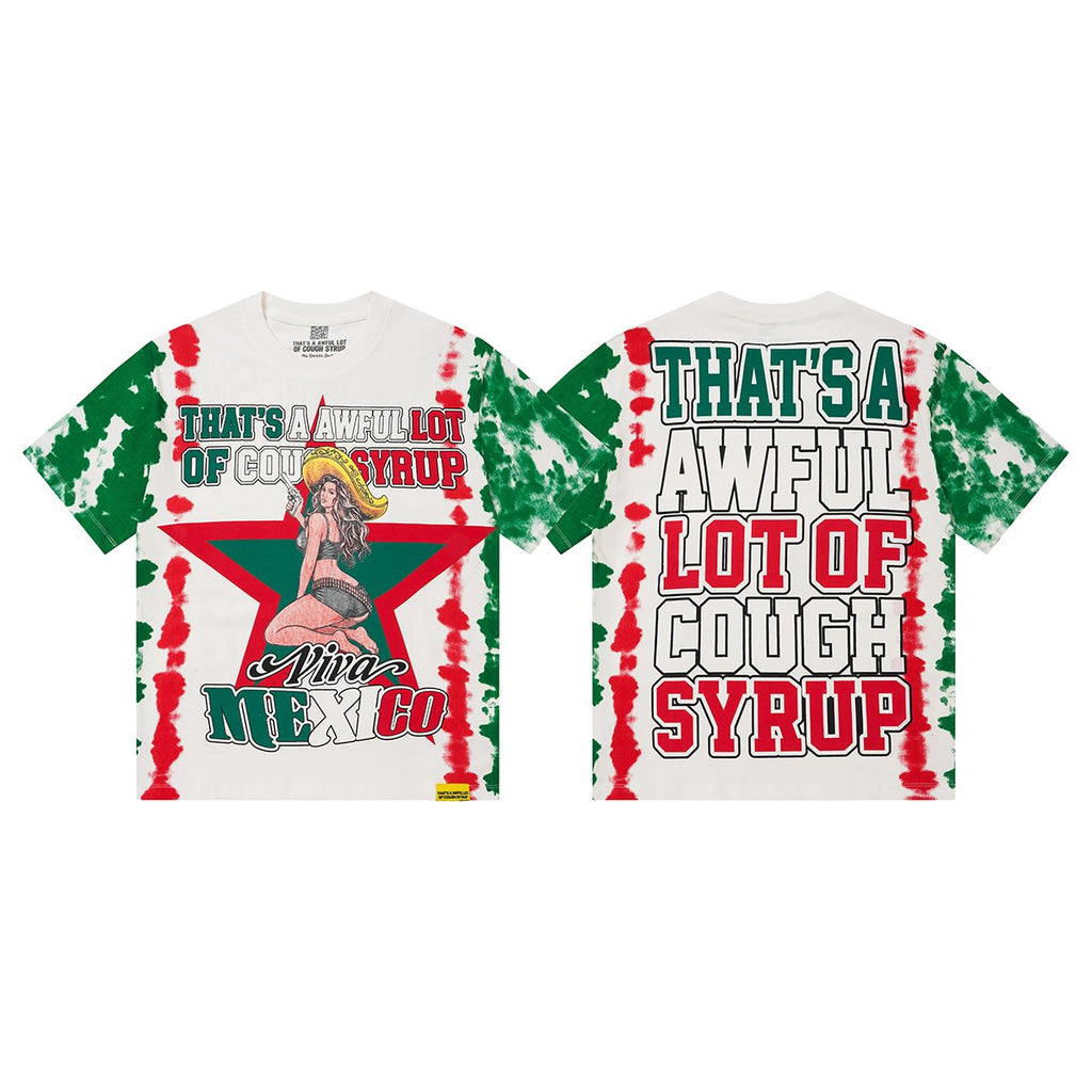 THAT'S A AWFUL LOT OF COUGH SYRUP Cowgirl Graphic Short-Sleeve Set — front