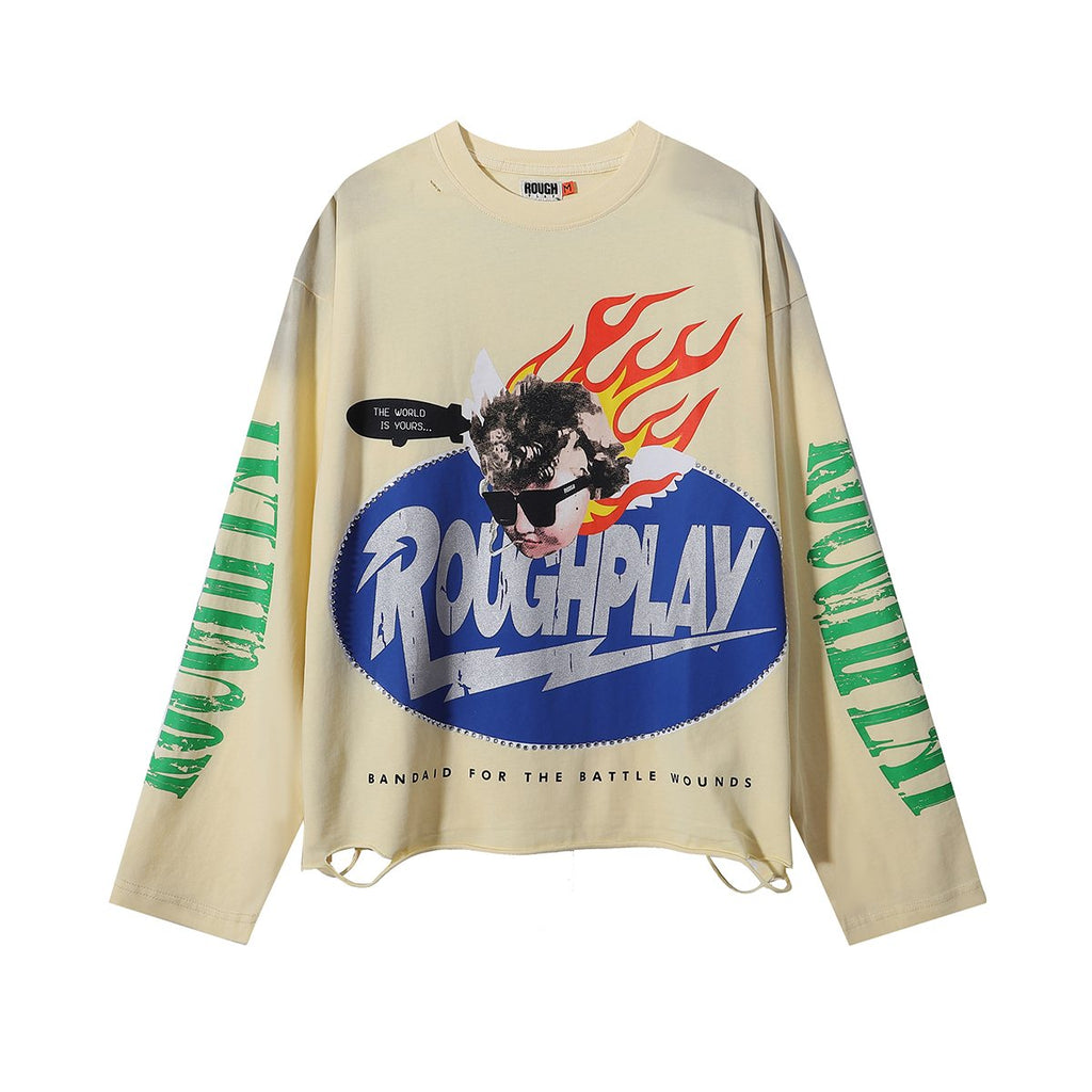 Rough Play SoulBoy Rhinestone Graphic Long-Sleeve T-Shirt — hero