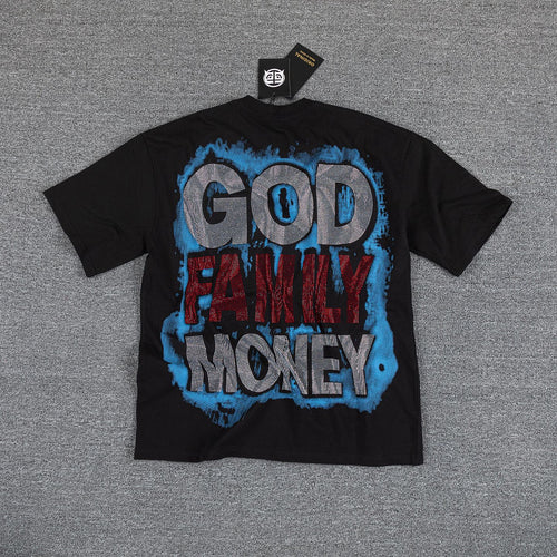 Alfonseca God Family Money Graphic T-Shirt — back