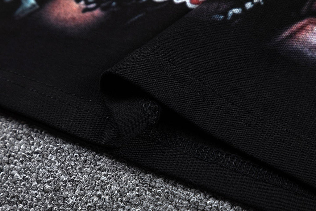 GLAZA GOD Unleash The Power Graphic T-Shirt — fabric_closeup