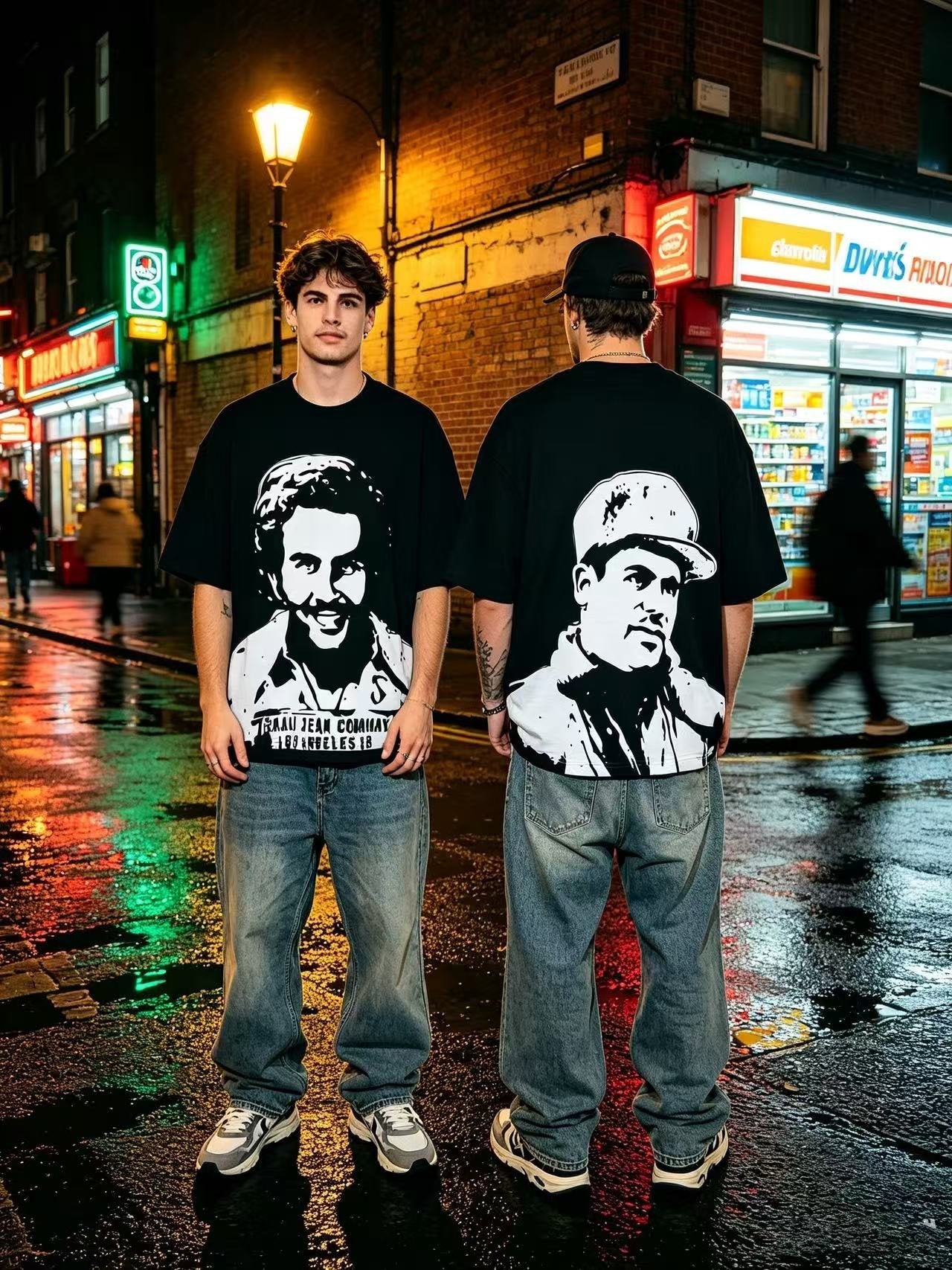 ASAALL Portrait Graphic Short-Sleeve T-Shirt — context