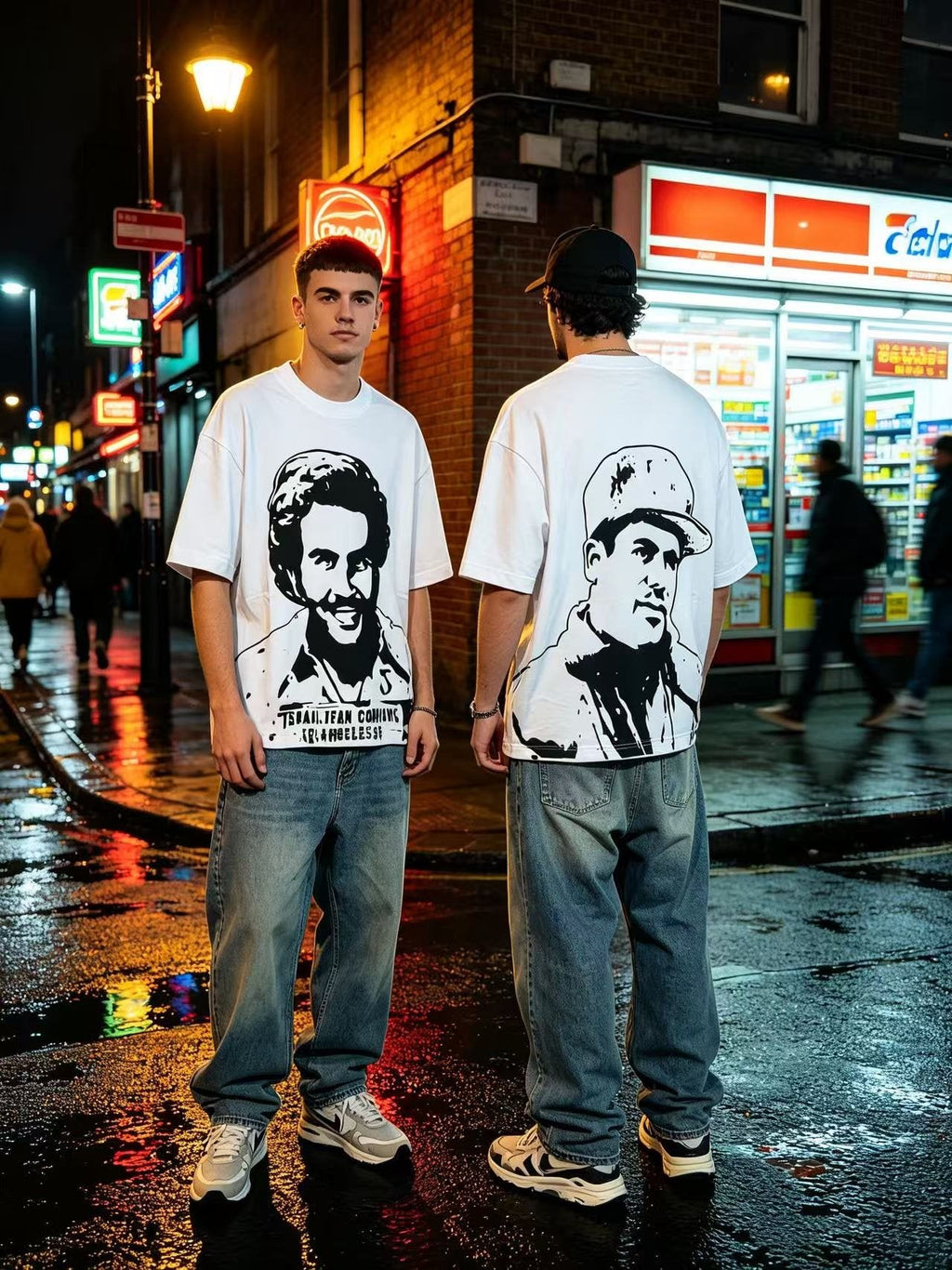 ASAALL Portrait Graphic Short-Sleeve T-Shirt — context