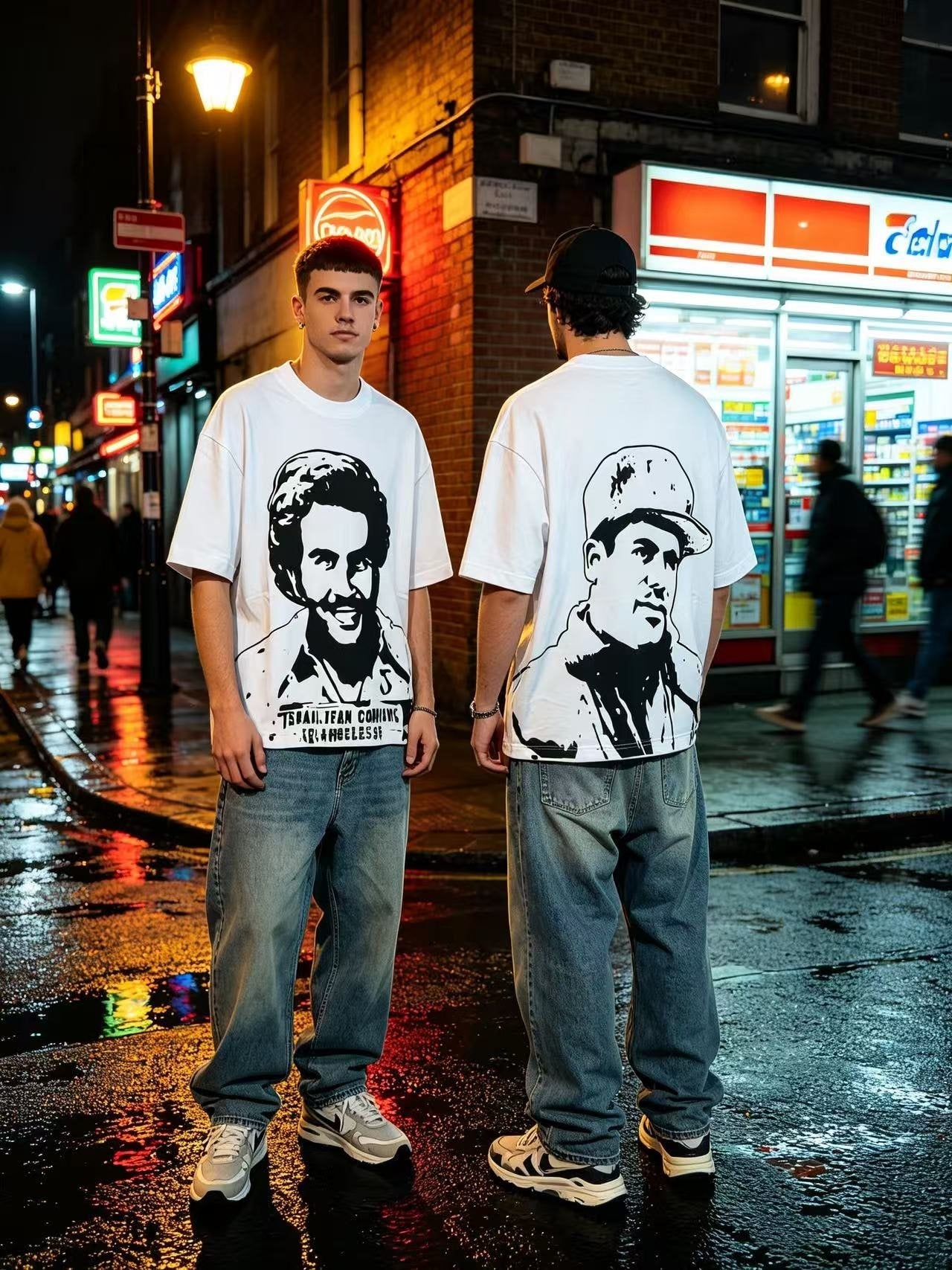 ASAALL Portrait Graphic Short-Sleeve T-Shirt — context
