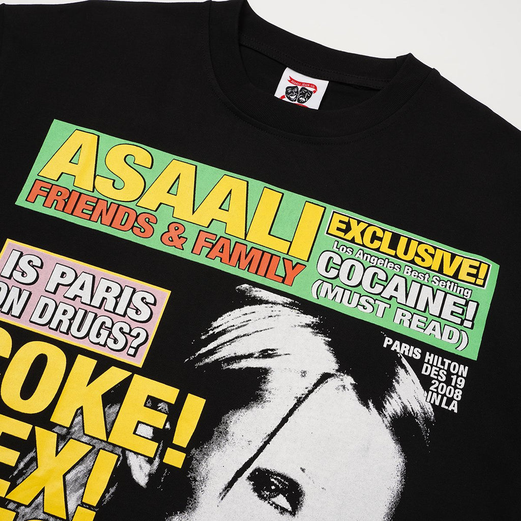 ASAALL Magazine Graphic Short-Sleeve T-Shirt — detail