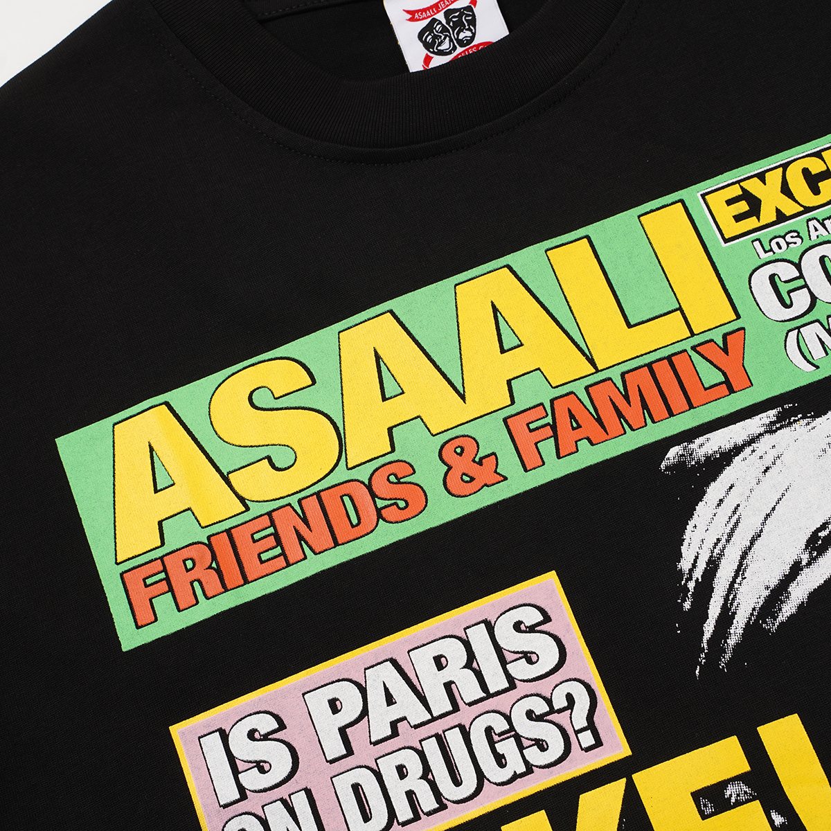 ASAALL Magazine Graphic Short-Sleeve T-Shirt — detail