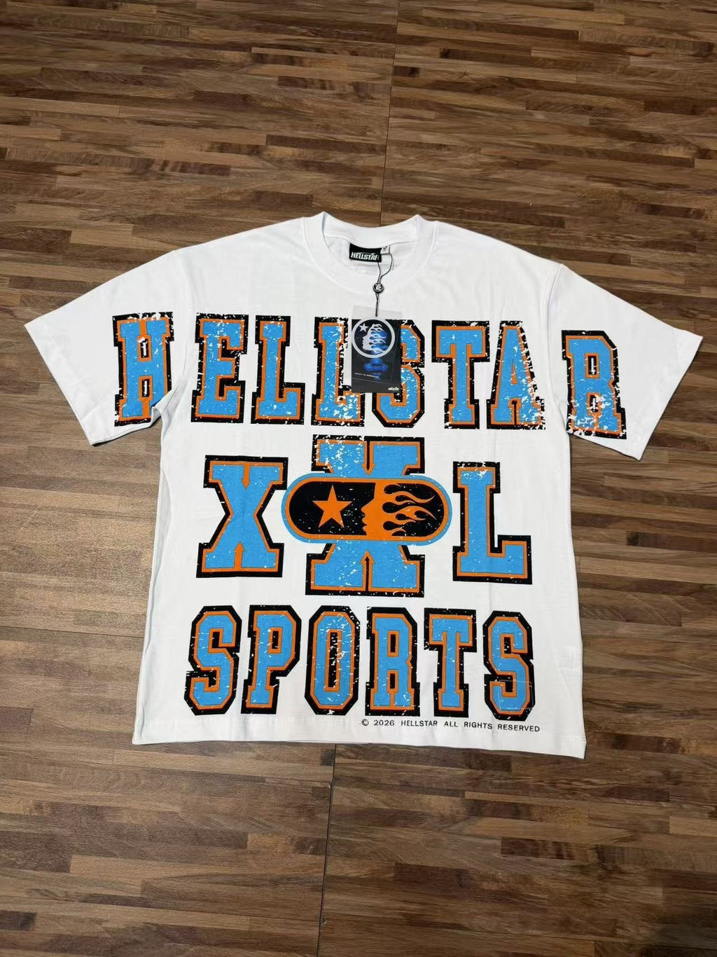 Hellstar Sports Graphic White T-Shirt — front