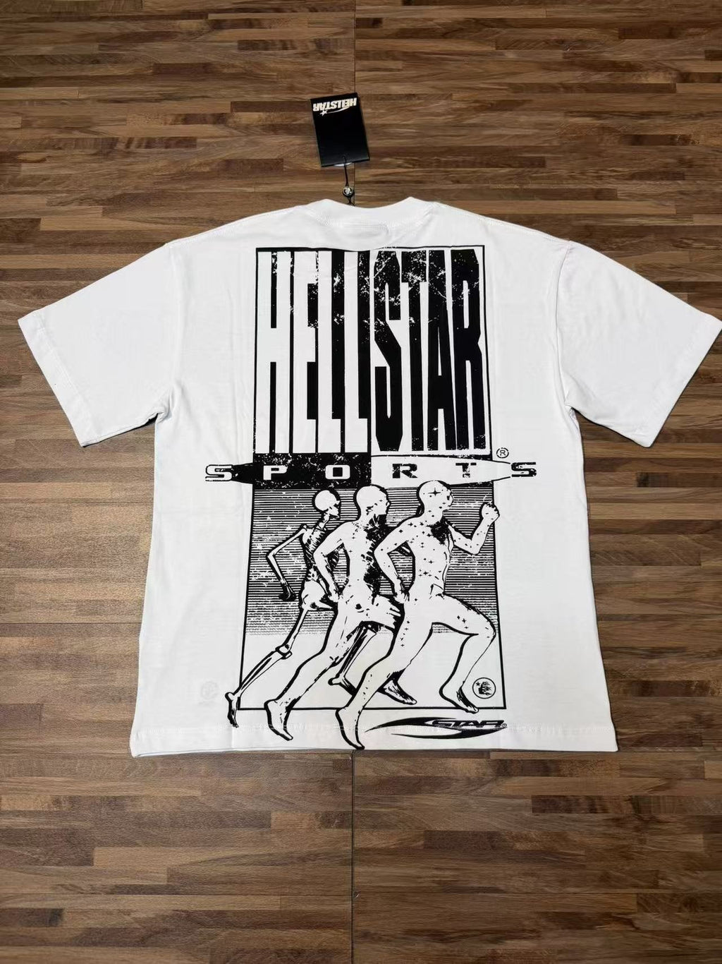 Hellstar Sports Graphic White T-Shirt — back