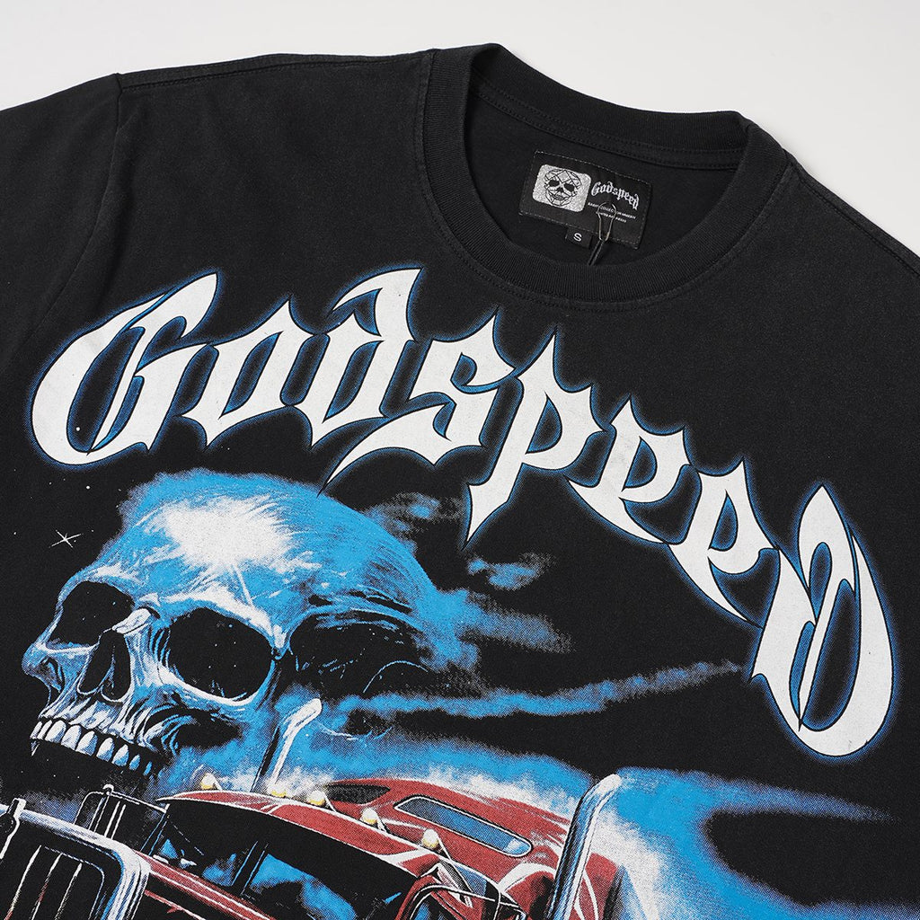 Godspeed Truck & Skull Graphic Short-Sleeve T-Shirt — detail