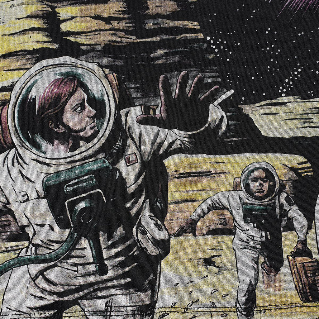 Godspeed Astronaut Rocket Graphic T-Shirt — detail
