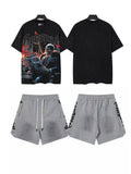Godspeed Astronaut Rider Graphic T-Shirt and Shorts Set — front