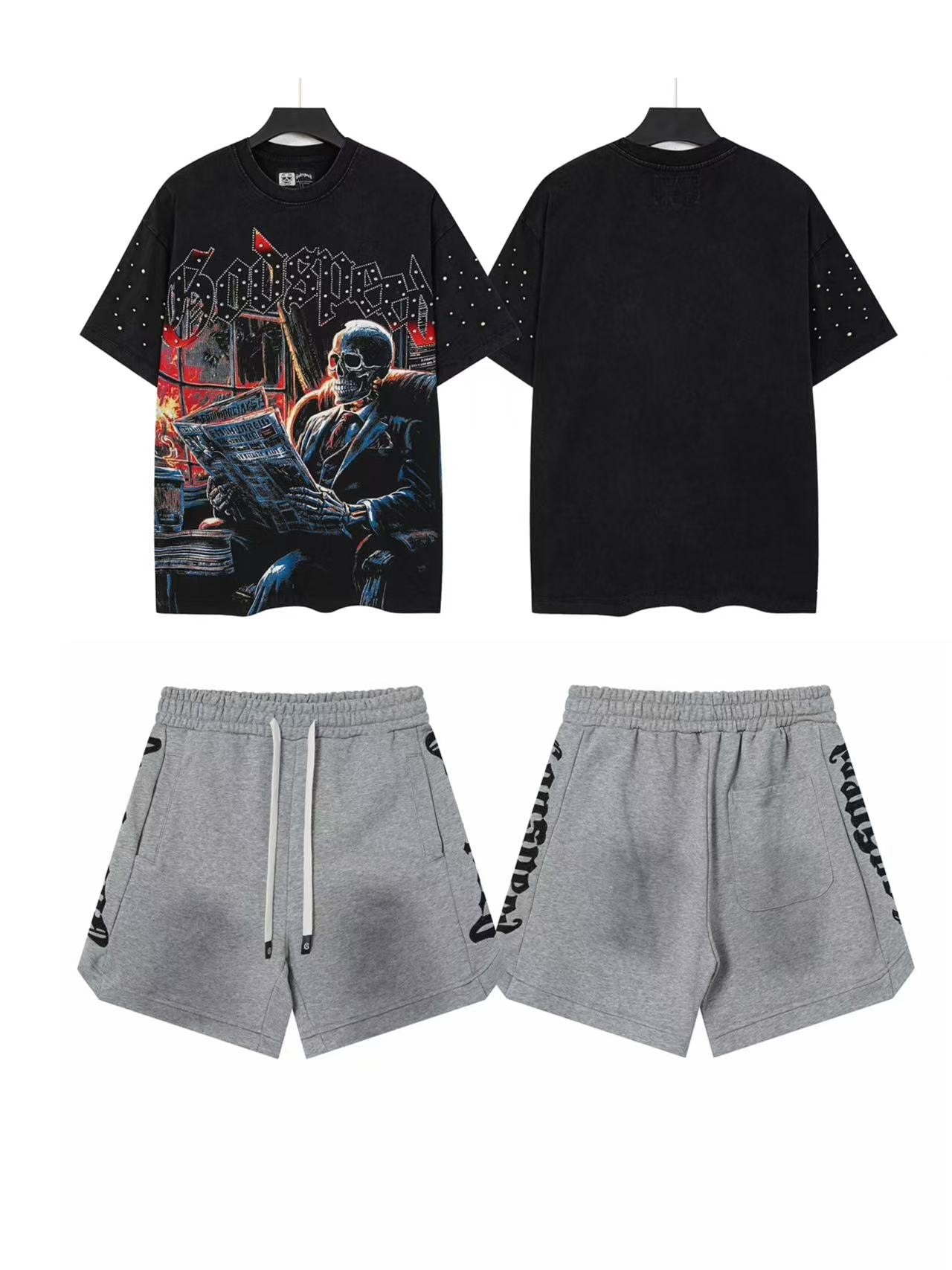 Godspeed Astronaut Rider Graphic T-Shirt and Shorts Set — front
