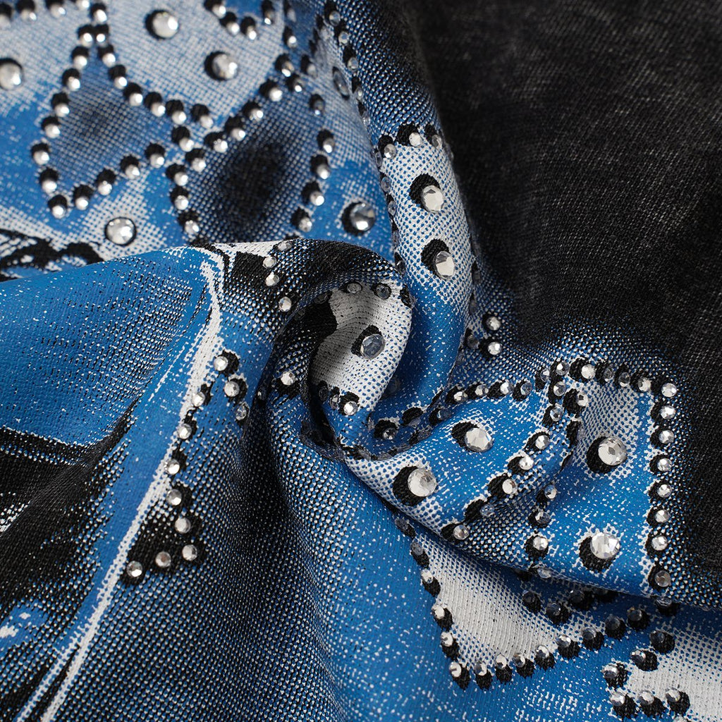 Godspeed Boxer Skull Graphic Acid-Wash Sleeveless T-Shirt — detail