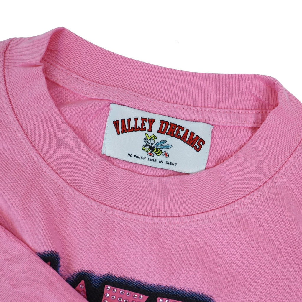 Valley Dreams UFO Comic Graphic Short-Sleeve T-Shirt — neck_label