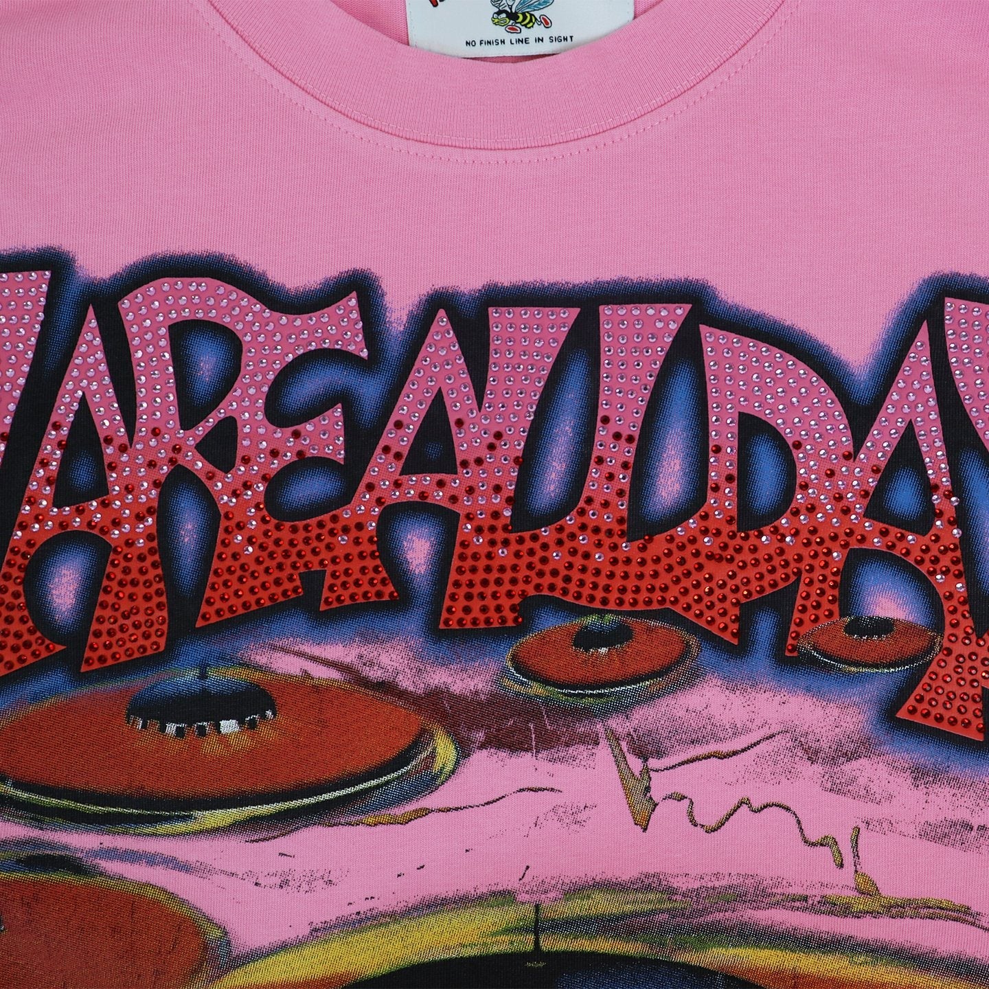 Valley Dreams UFO Comic Graphic Short-Sleeve T-Shirt — detail
