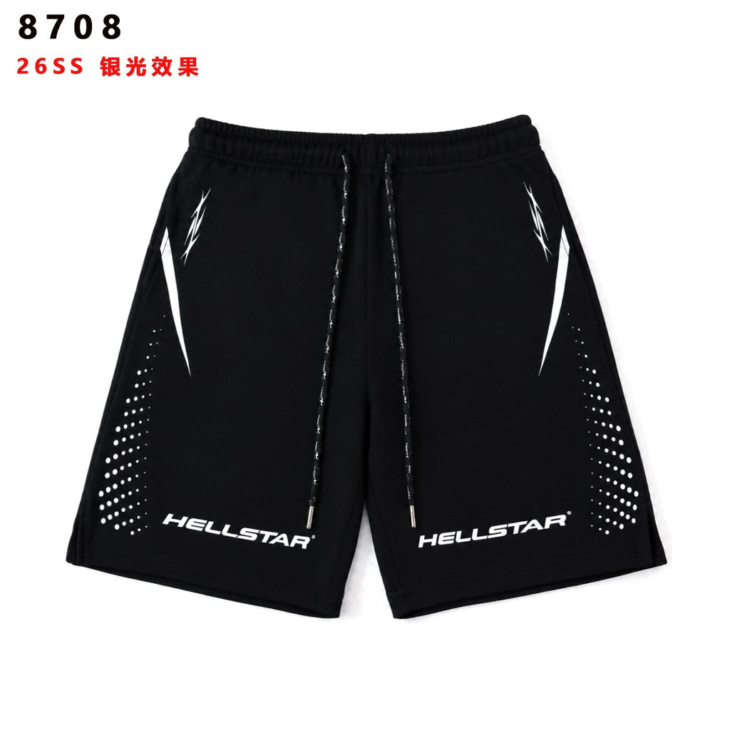 Hellstar Silver Line Graphic Shorts — hero