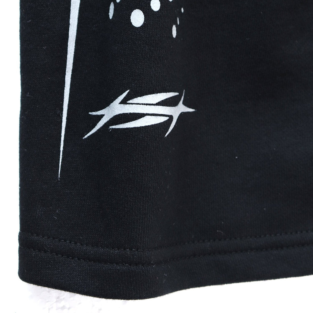 Hellstar Silver Line Graphic Shorts — detail