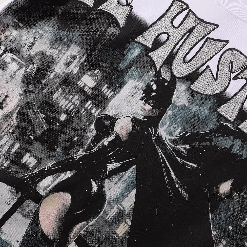 Life Hustlere Cat Women No Days Off Graphic T-Shirt — detail