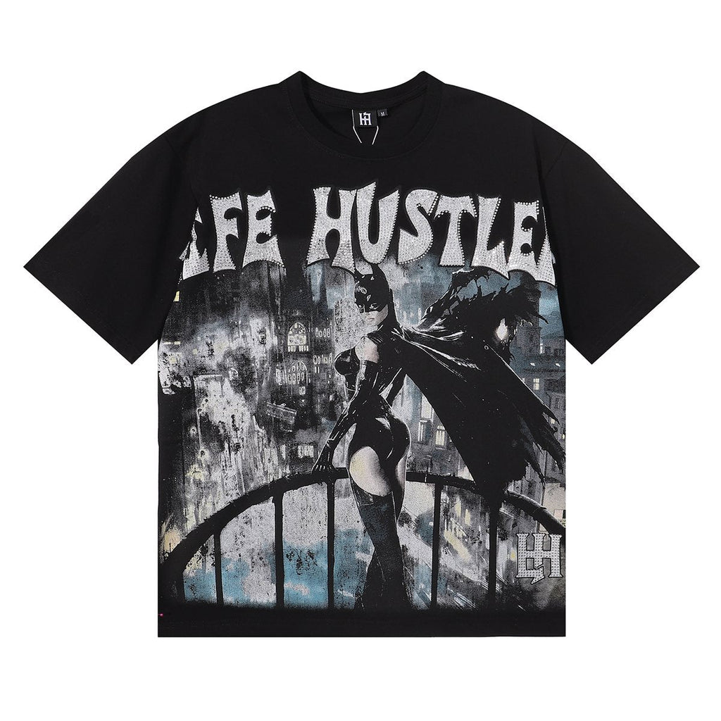 Life Hustlere Cat Women No Days Off Graphic T-Shirt — hero