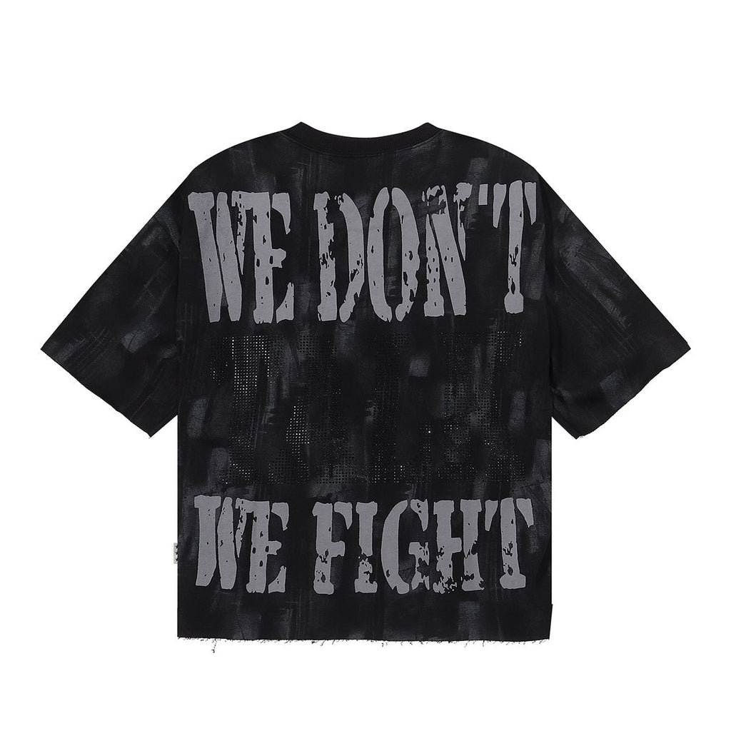 BKYS Revival Fight Club Graphic Cropped T-Shirt — back