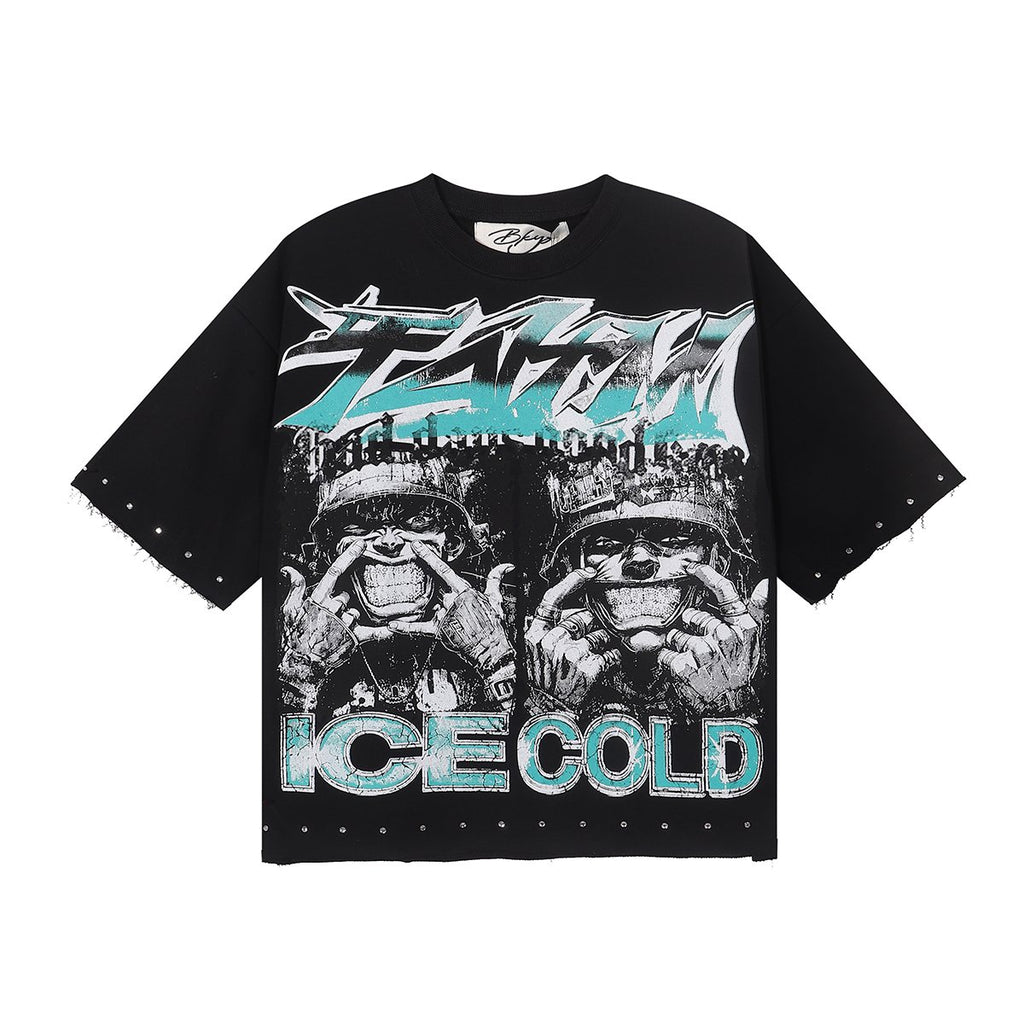 BKYS Revival Ice Cold Route 66 Cropped Graphic T-Shirt — hero