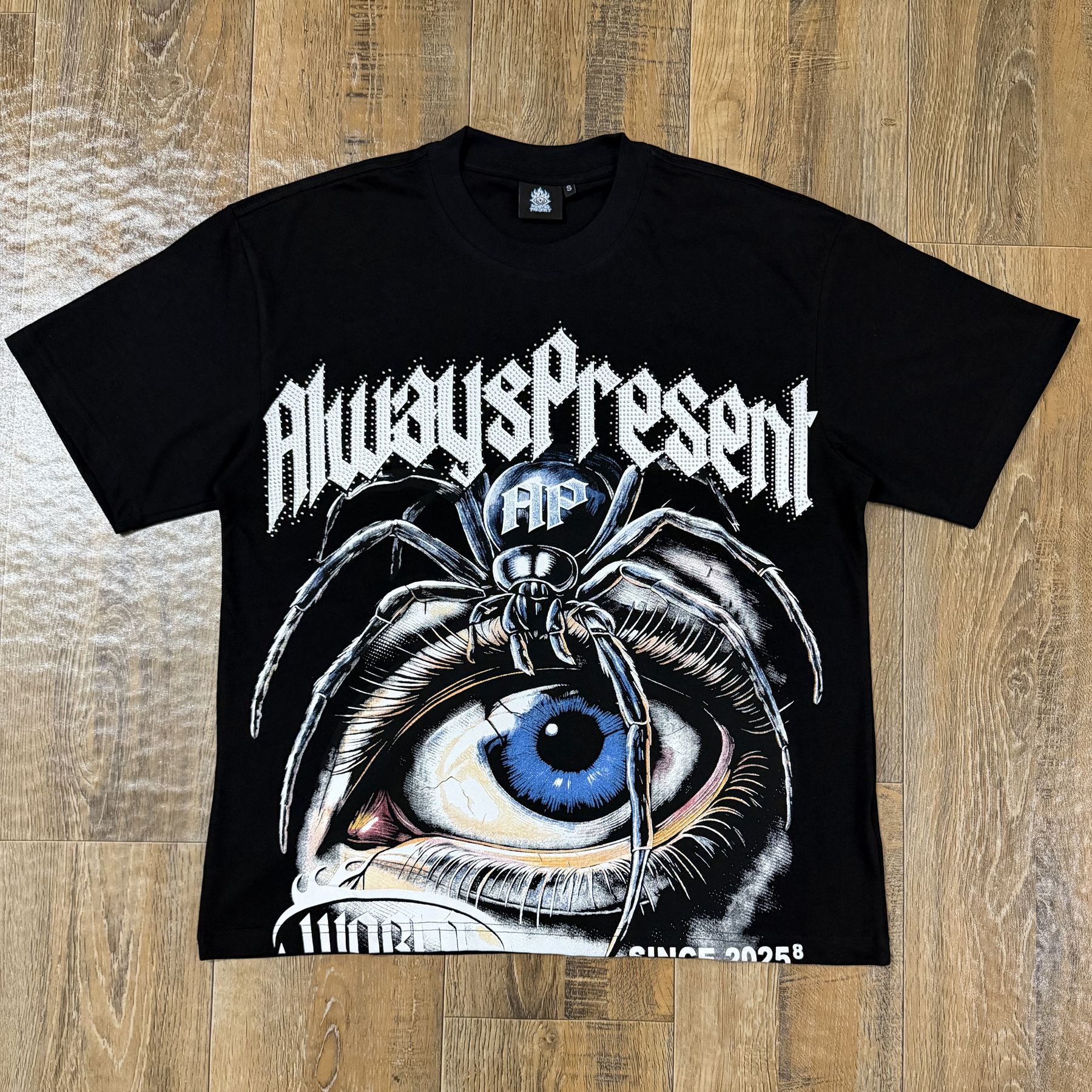 ALWAYS-PRESENT Champion Rhinestone Graphic Short-Sleeve T-Shirt — front