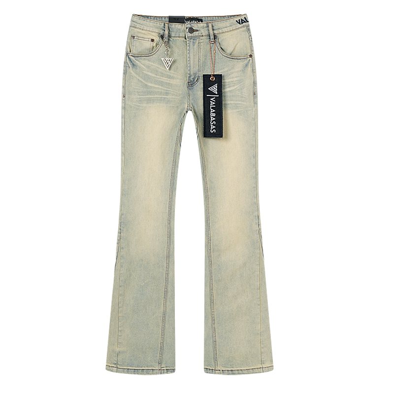 VALABASAS Light Blue Flare Jeans — front