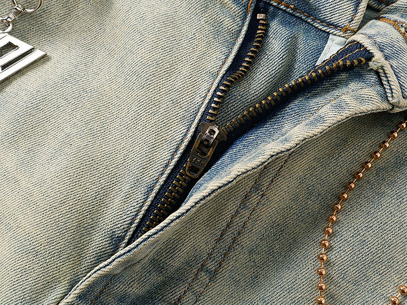 VALABASAS Light Blue Flare Jeans — detail