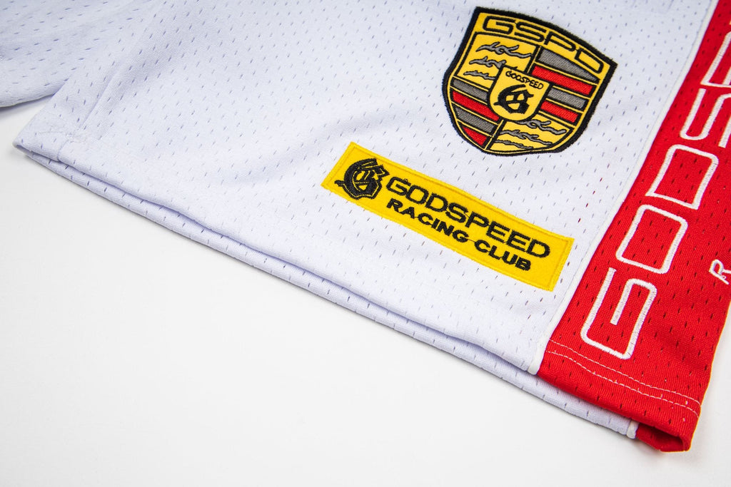 Godspeed Racing Graphic Shorts — detail