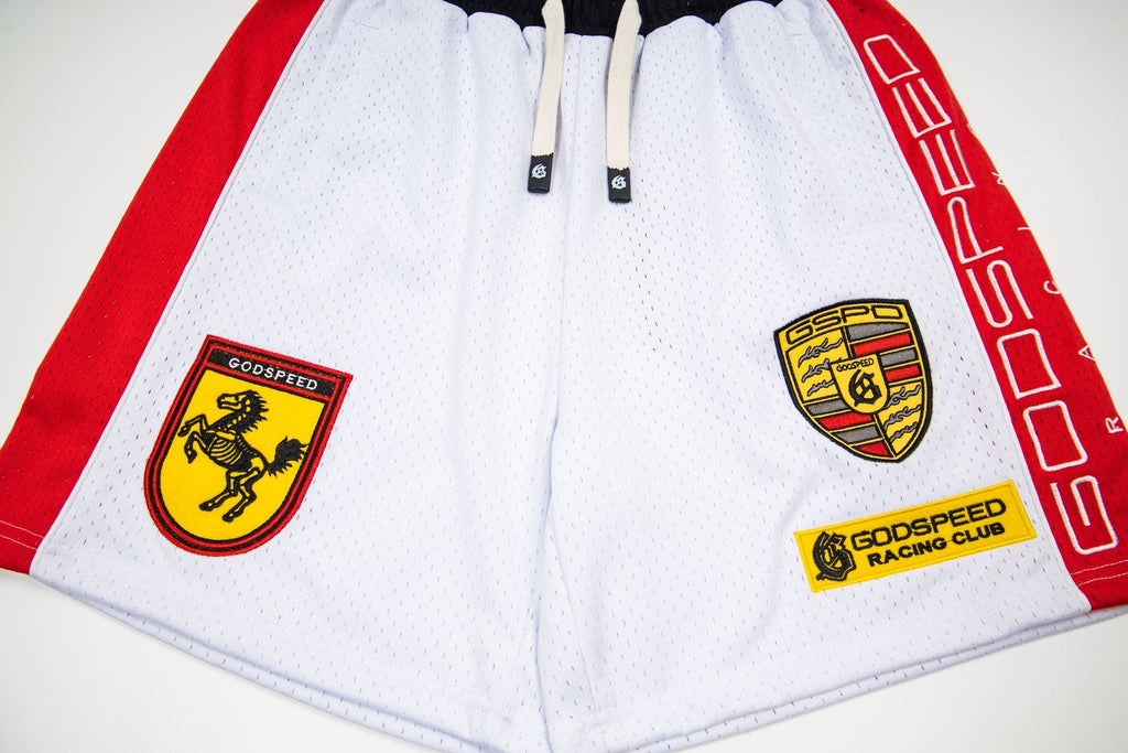 Godspeed Racing Graphic Shorts — detail