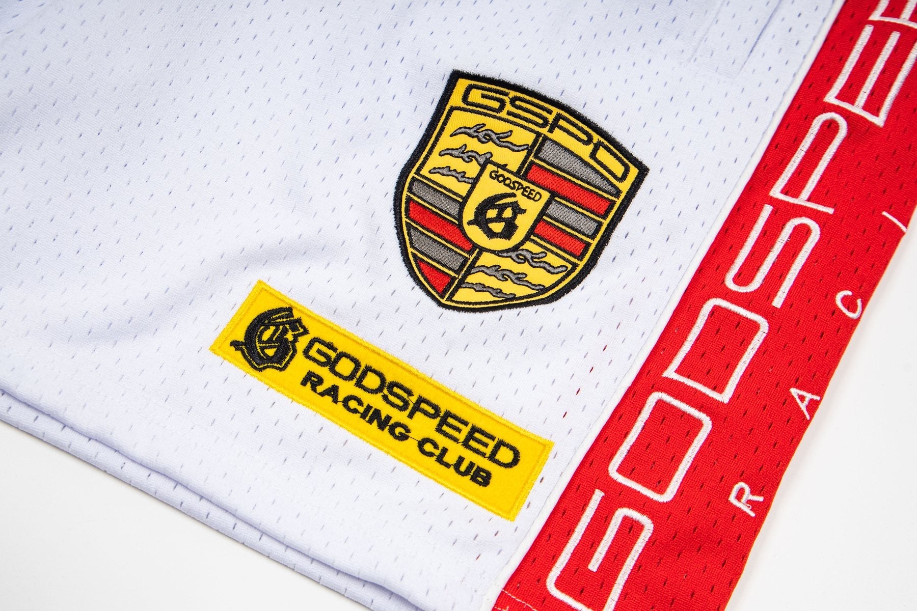 Godspeed Racing Graphic Shorts — detail