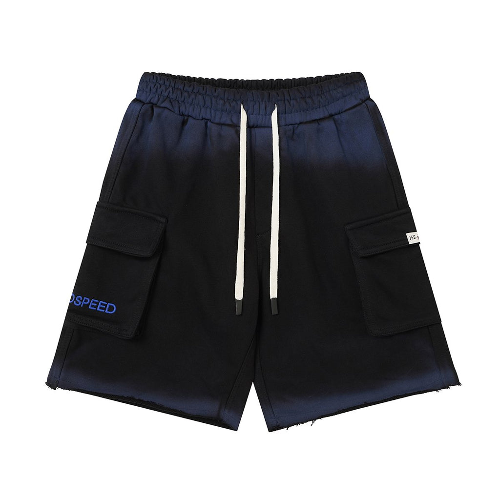 Godspeed Embroidered Cargo Sweat Shorts — front