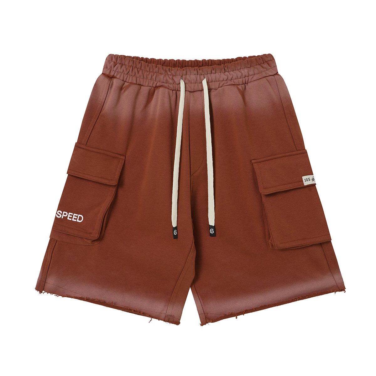 Godspeed Embroidered Cargo Sweat Shorts — front