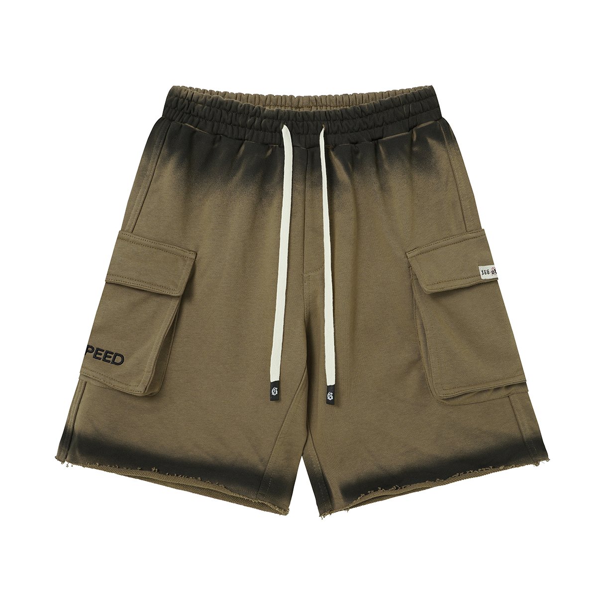 Godspeed Embroidered Cargo Sweat Shorts — front