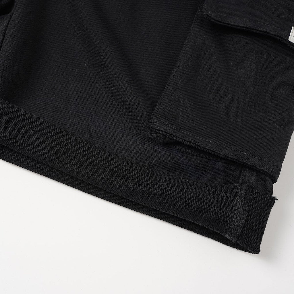 Godspeed Embroidered Cargo Sweat Shorts — detail