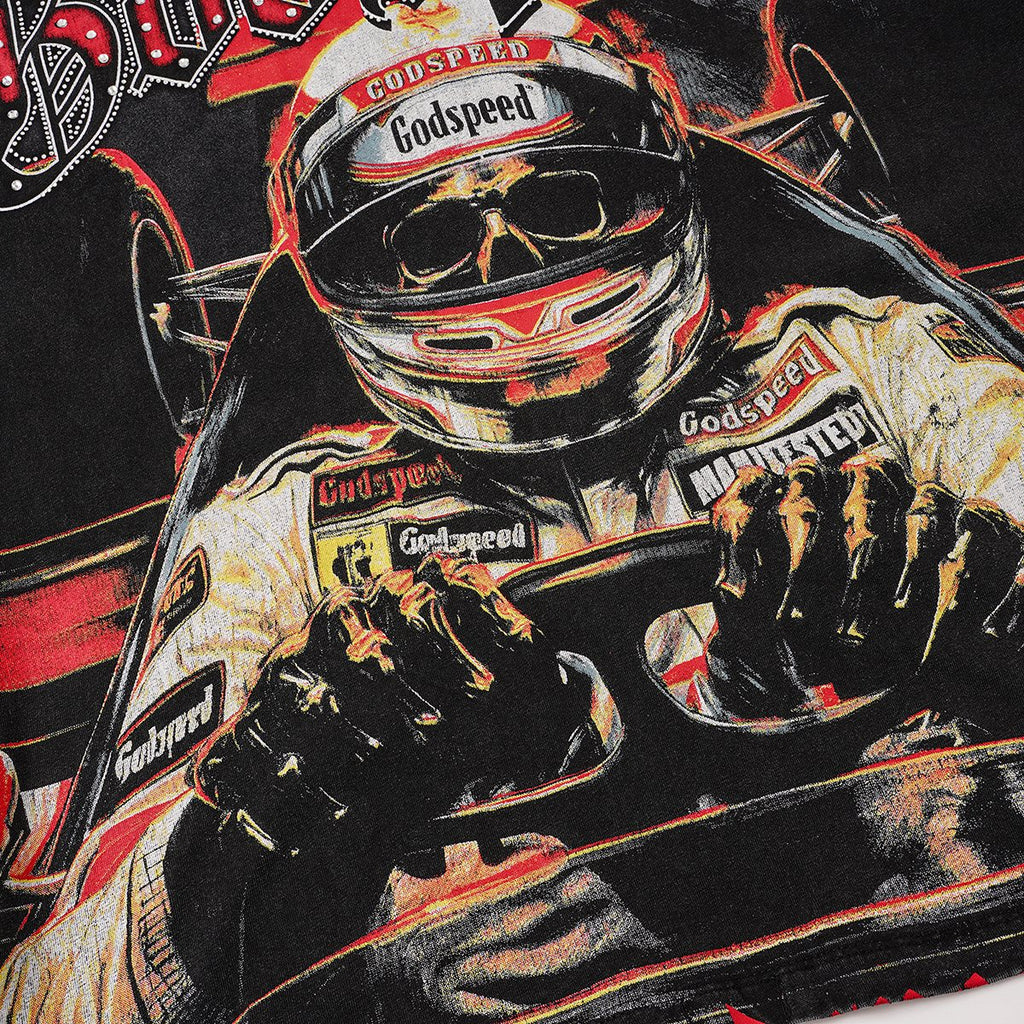 Godspeed 69 Raceway Short-Sleeve Graphic T-Shirt — detail