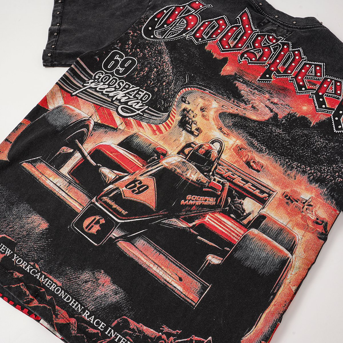 Godspeed 69 Raceway Short-Sleeve Graphic T-Shirt — detail