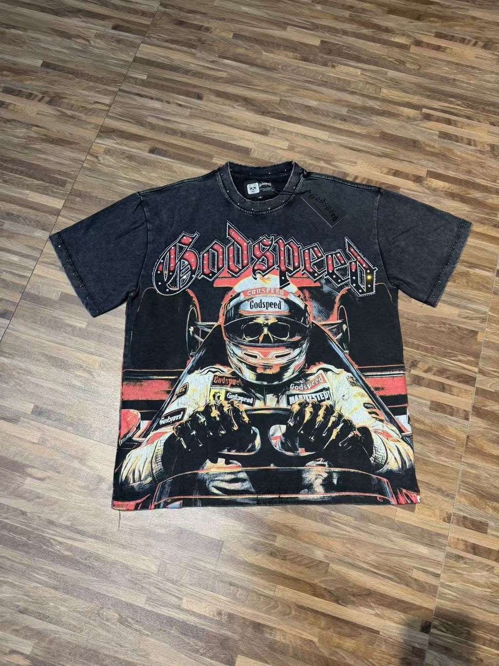 Godspeed 69 Raceway Short-Sleeve Graphic T-Shirt — front