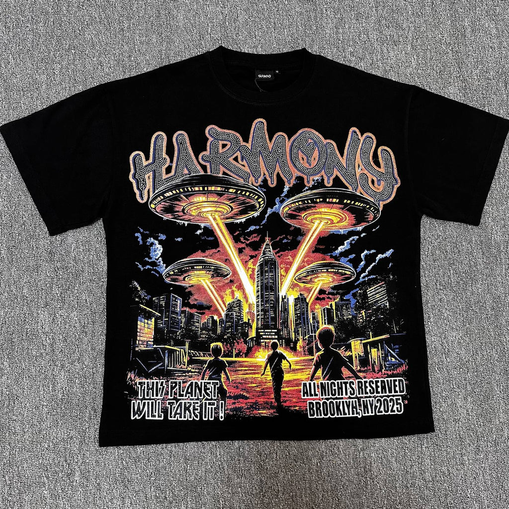 HARMONY UFO City Graphic T-Shirt — front