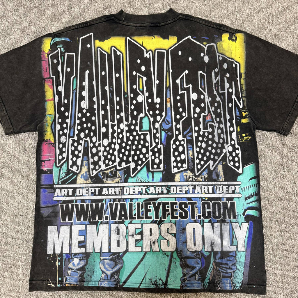 Valley Fest Art Dept Members Only Graphic T-Shirt — back