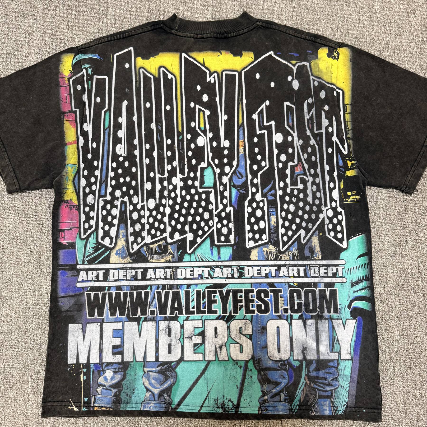 Valley Fest Art Dept Members Only Graphic T-Shirt — back