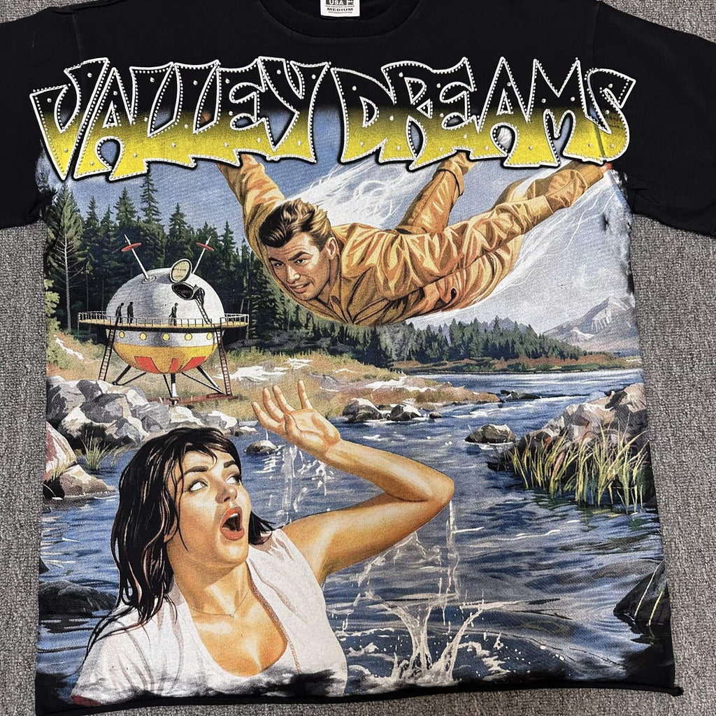Valley Dreams Washed Graphic Short-Sleeve T-Shirt — detail