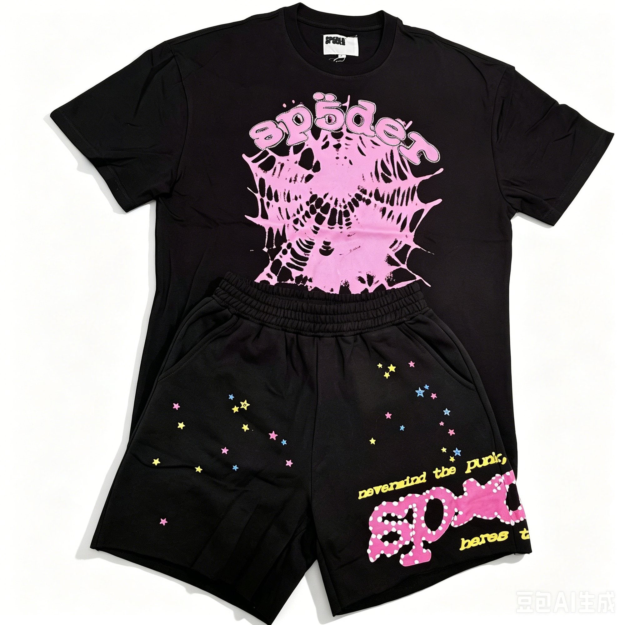 Sp5der Star & Spider Graphic Short-Sleeve Set — hero