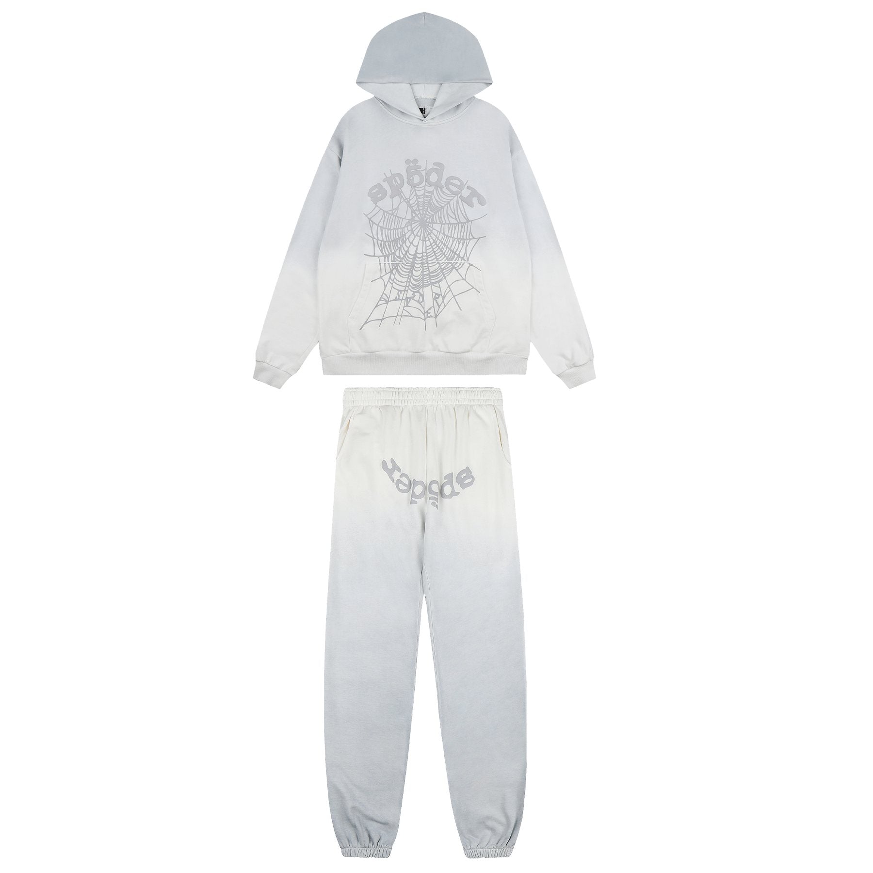 Sp5der Spider Web Hoodie & Sweatpants Set — front