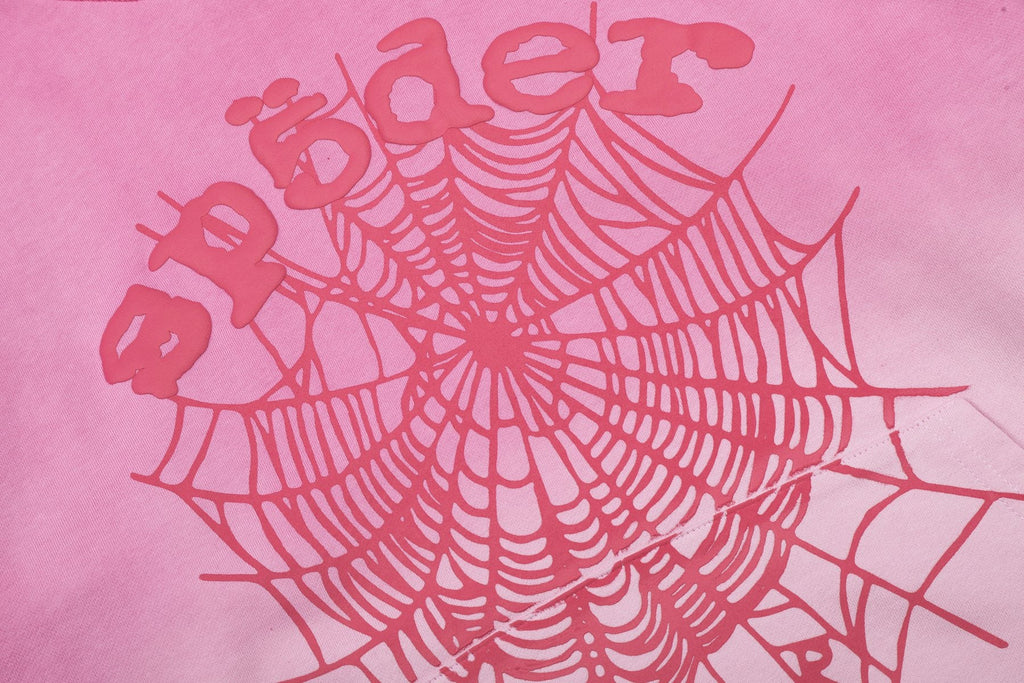 Sp5der Gradient Spider-Web Hoodie & Sweatpants Set — detail