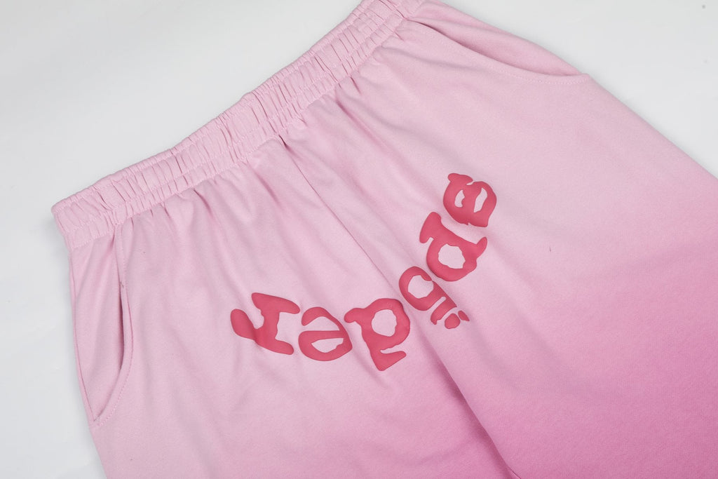 Sp5der Gradient Spider-Web Hoodie & Sweatpants Set — detail