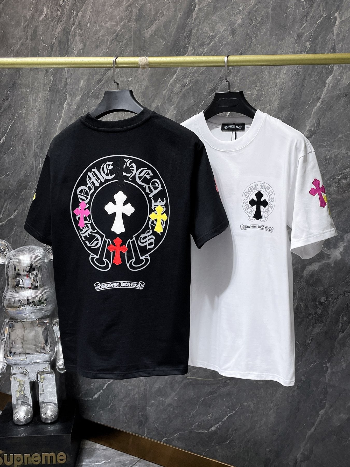 Chrome Hearts Cross Graphic Short-Sleeve T-Shirt — comparison