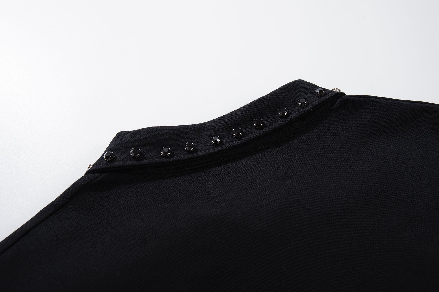 MAJESTIK Retro Diner Zip Polo Shirt — detail
