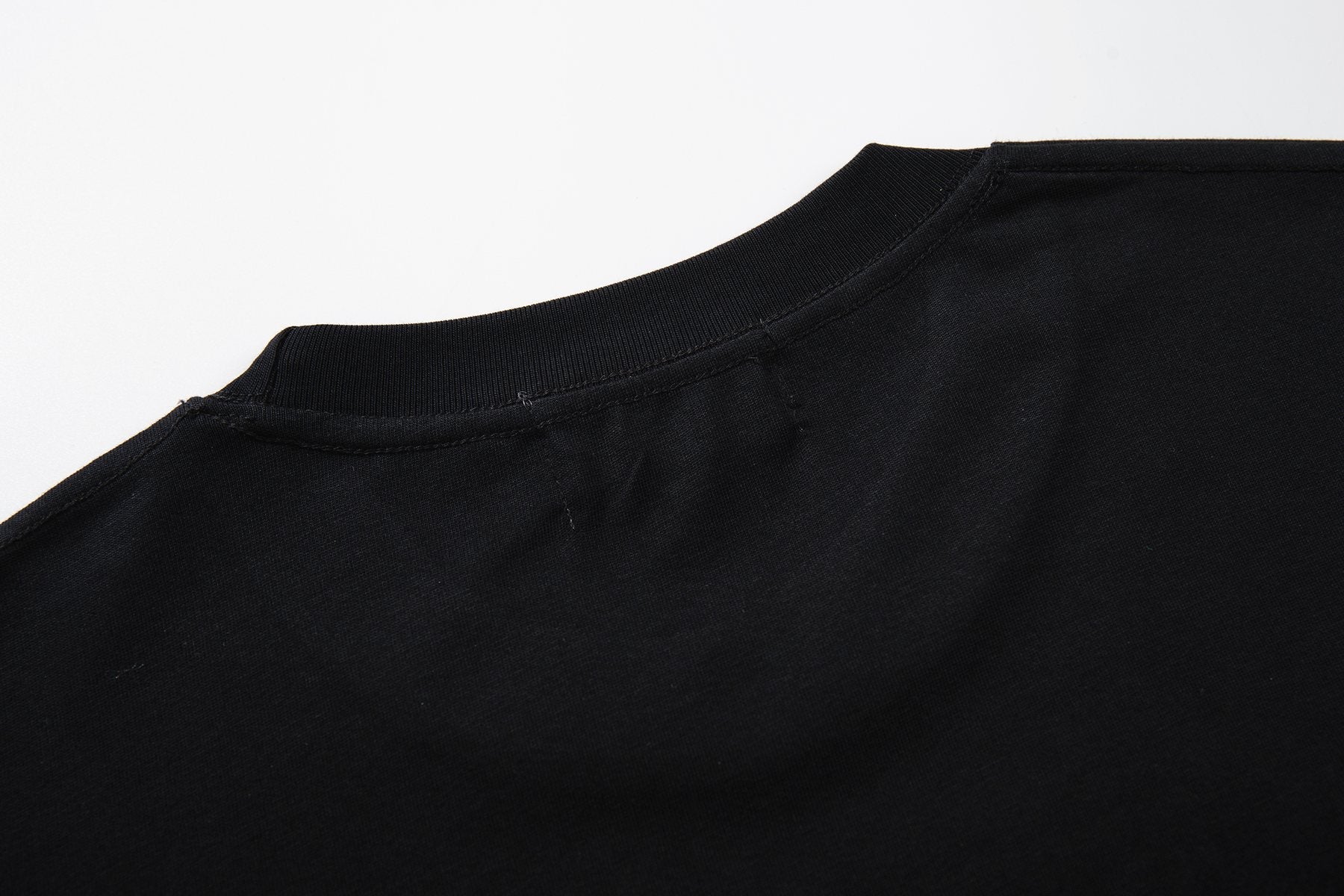 MAJESTIK Distressed Rhinestone Graphic T-Shirt — detail