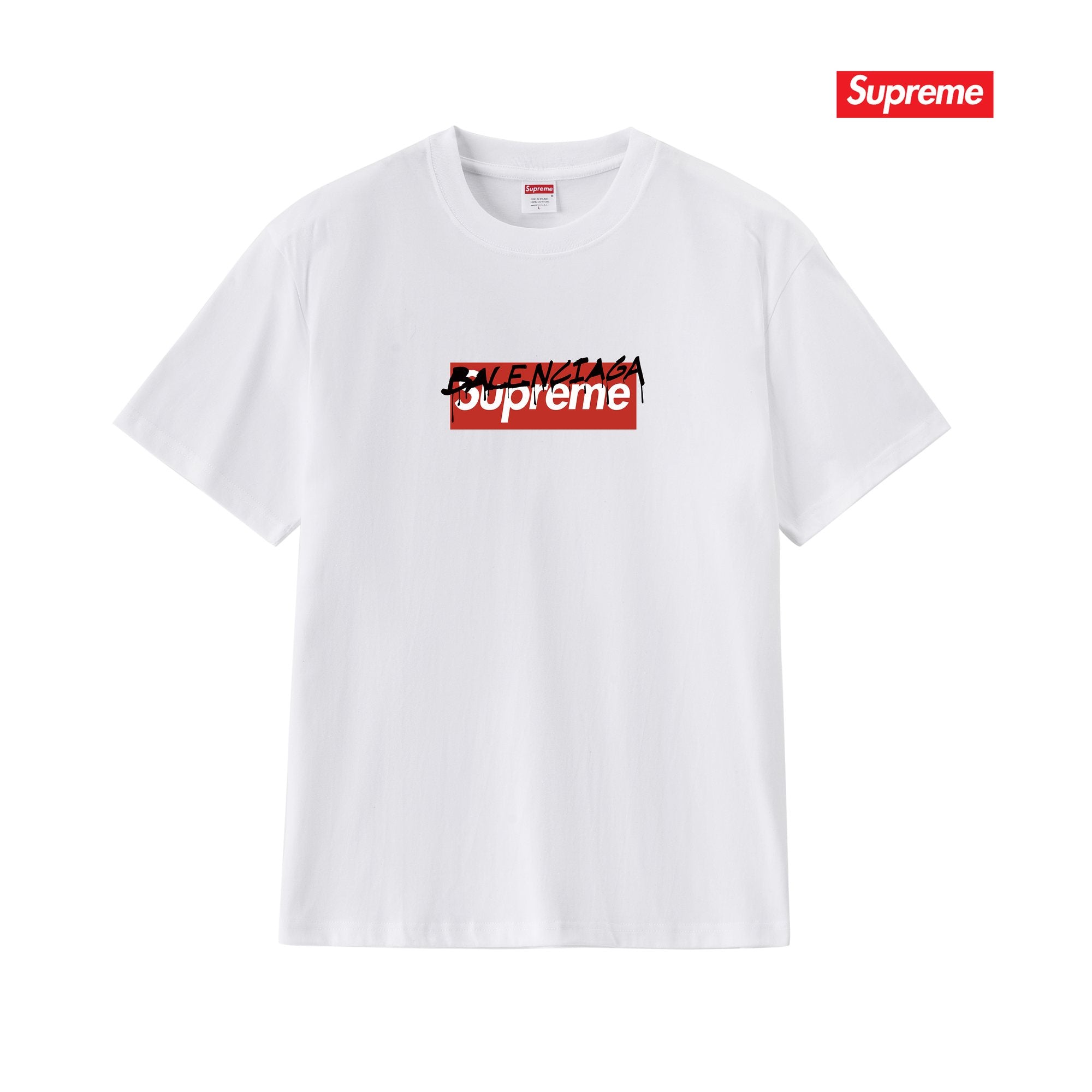 Supreme Balenciaga-Style Box Logo T-Shirt — hero